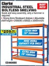 Clarke Industrial Steel Boltless Shelving