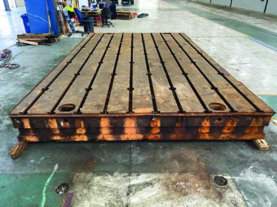 T-Slotted Cast Iron Bedplates 5,000mm x 3,000mm x 400mm thick.  2 available. 28899