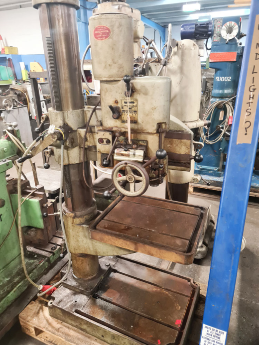 ARBOGA ER1830 RADIAL ARM DRILL 4 MT Spindle : 8 Speeds 80 - 890 rpm : Rise & Fall Table 20