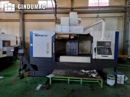 This Hyundai Wia F750B Vertical Machining center was built in the Korea in 2016. It is equipped with