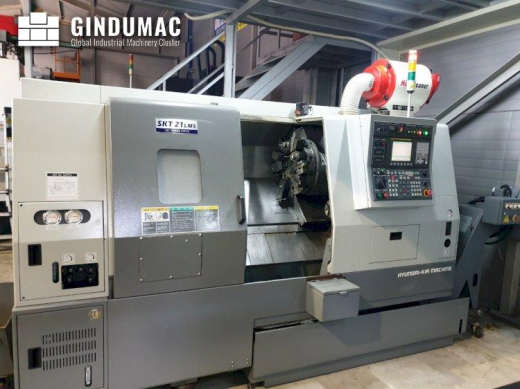 This Hyundai Wia SKT21LMS Lathe machine was manufactured in Korea in 2010. This machine is operated 