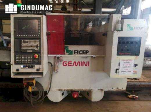 This FICEP GEMINI G32 plasma cutting machine was manufactured in 2010. It works with a spindle speed