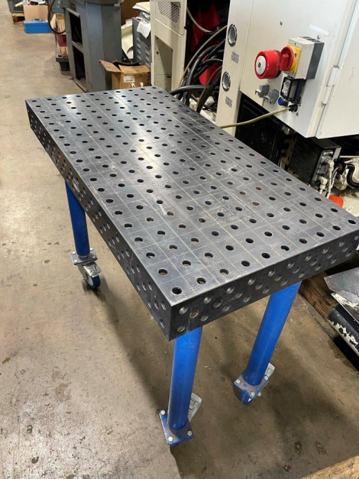 Siegmund System 16 Welding Table, Table size 1,000 x 500mm, Height 850mm, 16mm bore holes, 50x50 gri