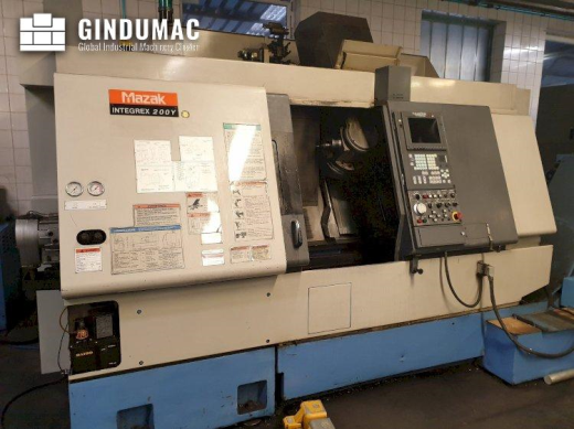 This Mazak Integrex 200 Y lathe machine was manufactured in 2000 in Japan. It has been on for 6297 h