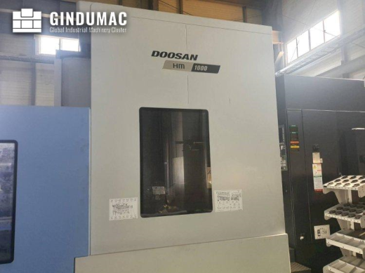 This Doosan HM 1000 Horizontal machine center was built in the year 2021 and has 5 axis. It is equip