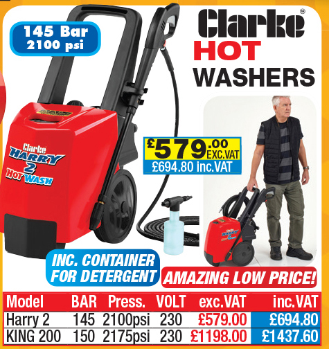 Clarke Hot Washers