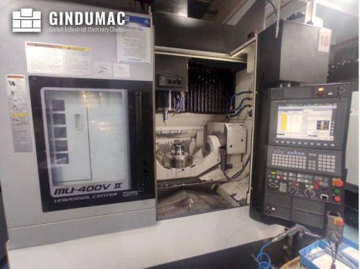 This Okuma MU-400V-II Vertical Machining center was made in 2016 in Japan. It is equipped with an Ok