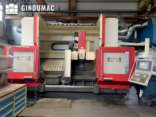 This HEDELIUS RS80 K - 2300 Vertical Machining Center was made in 2006. It has 37303 hours, of which