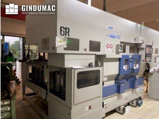 This Muratec MD 200 Lathe was manufactured in the year 2017 in Japan. It is equipped with a Fanuc CN