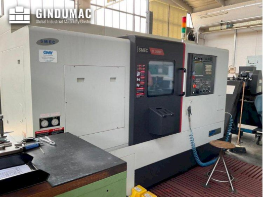 This SMEC SL-2500Y Lathe was manufactured in the year 2017 in Korea. It is equipped with a Fanuc Ser