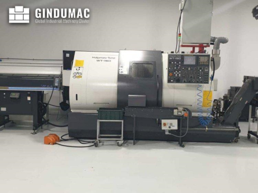 This NAKAMURA-TOME WT-150 twin spindle twin turret turning center machine was manufactured in the ye
