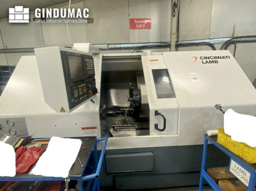 This Cincinnati HTC 200 Lathe was manufactured in the year 2005 in United Kingdom. It is equipped wi