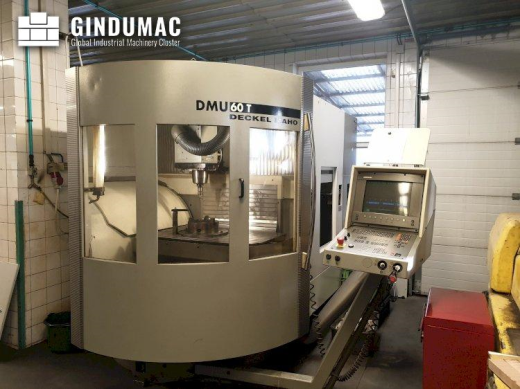 This DECKEL MAHO DMU 60T Vertical Machining Center was made in the year 2001. It is equipped with a 