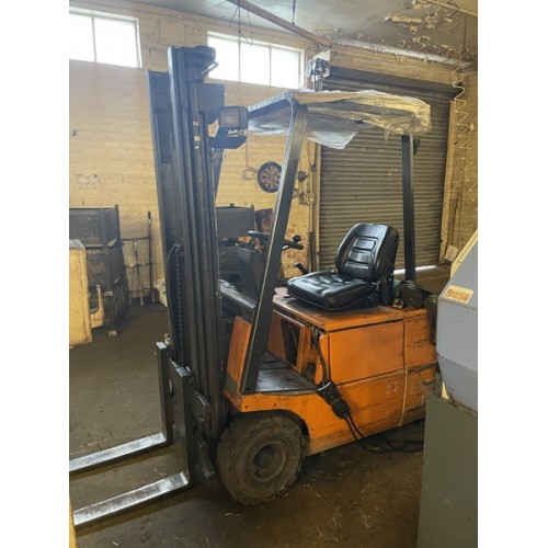 Still Electric Fork Truck Model R 50-15, serial number 49447, new 1996, payload 1500 kgs, height 204