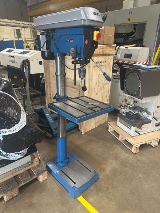 Used FOX Femi F12-961A Pillar Drill, s/n04 F12961 13 01160001, 3mm to 20mm drill capacity, 9 off spi