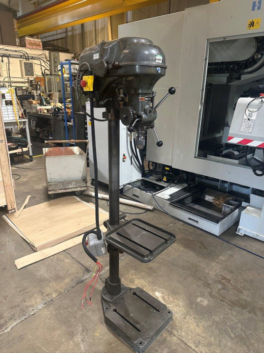 Used Meddings M4 Pillar Drill, 2 speed gearbox, Belt change speed, 2 morse taper spindle, 14` x 13` 