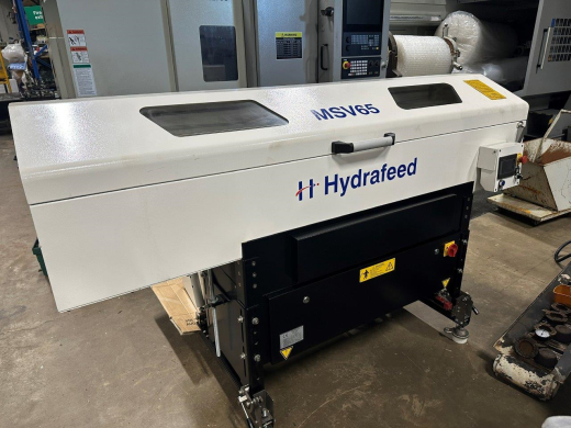 Used Hydrafeed MSV65 Barfeeder from Mazak, s/n E02-18J163, length overall 2140mm, 2018