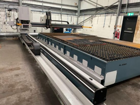 Table length = 6000mm; width = 3000mm
Durma Aurora CNC control unit

Hypertherm XPR 300XD + CORE 