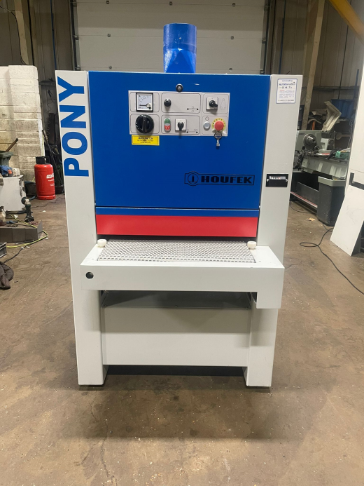 Used Houfek Pony SPB 630 Wide Belt Sander, 2019, s/n S6-579, automatic feed belt tracking, sanding b
