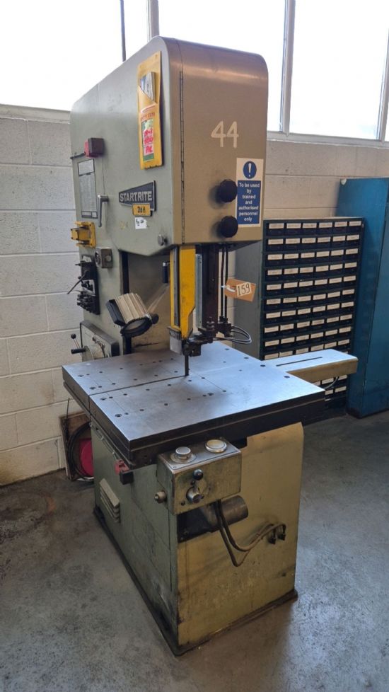 415V, 5 kVA, 
featuring a speed control dial, 
foot per minute indicator, 
blade speed approximat