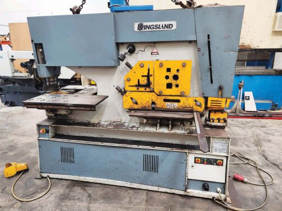 Capacities: 
punching 34 thru 26mm plate or 55 thru 16mm, 
flat shear 380 x 25mm or 600 x 15mm, 

