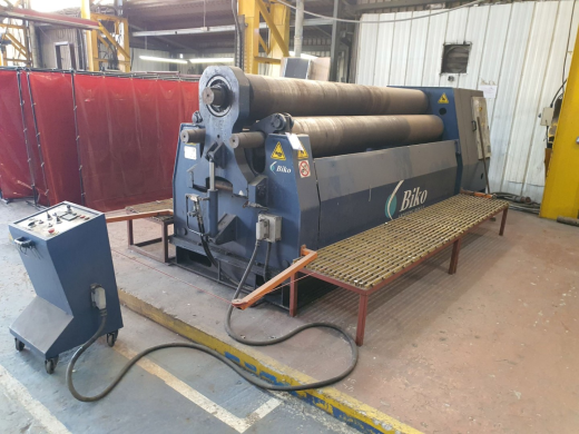 Length 3100mm, top roll dia 350mm, lower rolls dia 320mm, rolling capacity 20mm, pre-bending capacit