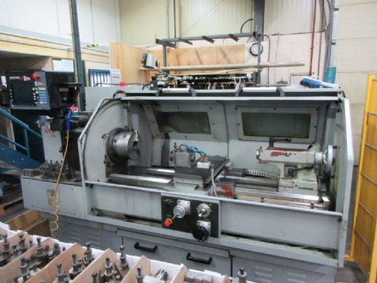 serial no. L298, 
swing 10` x btc 43` with Prototrak VL controls (2000) 
with assorted tooling, 
