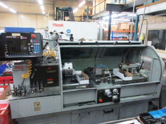serial no. L268, 
swing 10` x btc 43` 
with ProtoTrak VL controls (2000) 
with assorted tooling, 