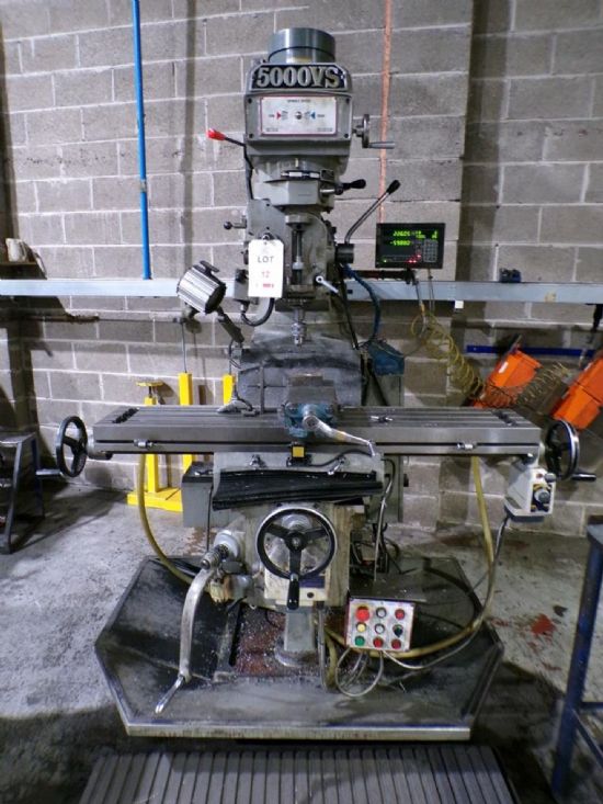 serial no. 101204 52D2MXIVTE5255 
(2014), 
Newall digital read out, 
table size 1400 x 250mm, 
f