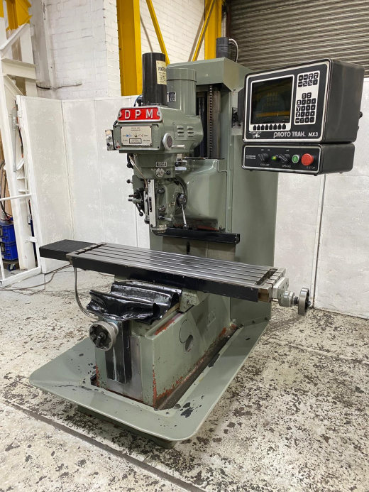 XYZ DPM ProtoTRAK Cotrol Bed Milling Machine
ProtoTRAK | MX3 Control
3 Axis CNC Capacity (X Axis, 