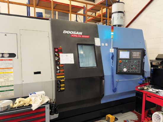Turret with live tooling, 
2008 machine with Fanuc 18i control, 
10k milling spindle with C6 tooli