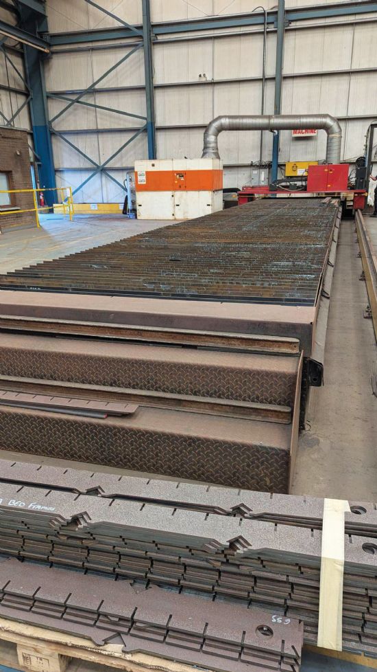 C/w Hypertherm HyPerformance HPR130 Plasma Cutter Unit
15m x 2m – twin-head – £60,000 upgrade circa