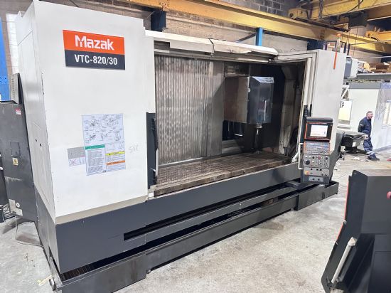 with Mazatrol Matrix Control, 
X/Y/Z Travels 3000/800/720mm, 
Table 3500mm x 820mm, 
Spindle Spee