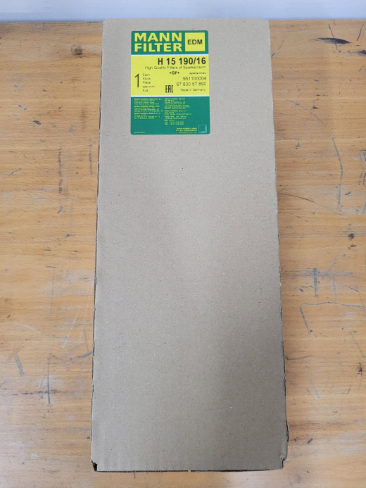 Mann EDM Filter - H 15 190/16, Spark Erosion filter to effectively separate particles and impurities