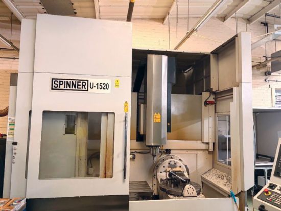 X-axis 1,520mm, 
Y-axis 520mm, 
Z-axis 600mm, 
rotary table dia 650mm, 
12,000RPM, 
32-tool ATC