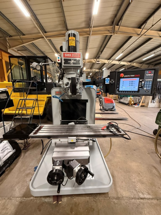 Used XYZ SMX3500 Bed Mill, 2018, s/n 13090, Prototrak SMX3 control,  table 1372mm x 355mm, Trav 762 