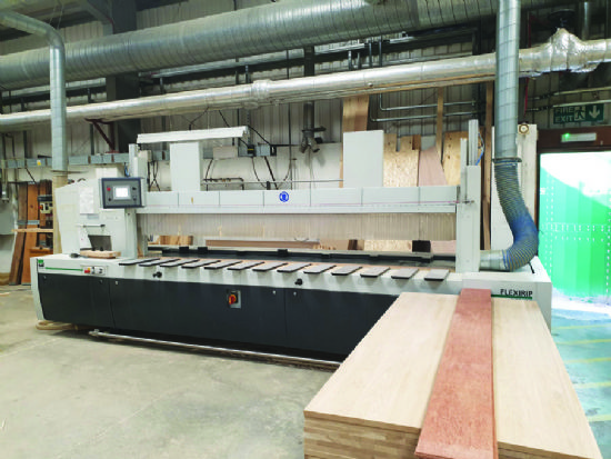 Weinig Flexirip 5200 Jrioline rip saw, Proface touch-screen control, 5