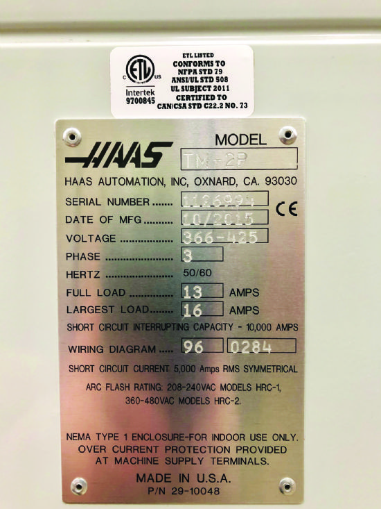 Photo of machine